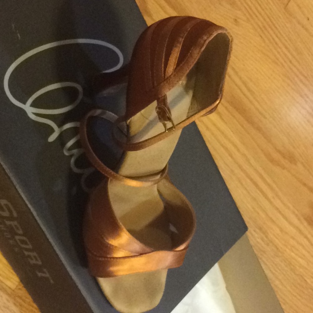 Ballroom Latin Salsa Shoes Rayrose 7-8 US or 4.5UK - Picture 9 of 12